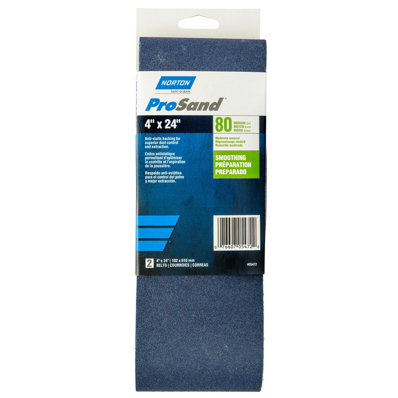ProSand Sanding Belt - Size:4" x 24" - Grit:80 Grit